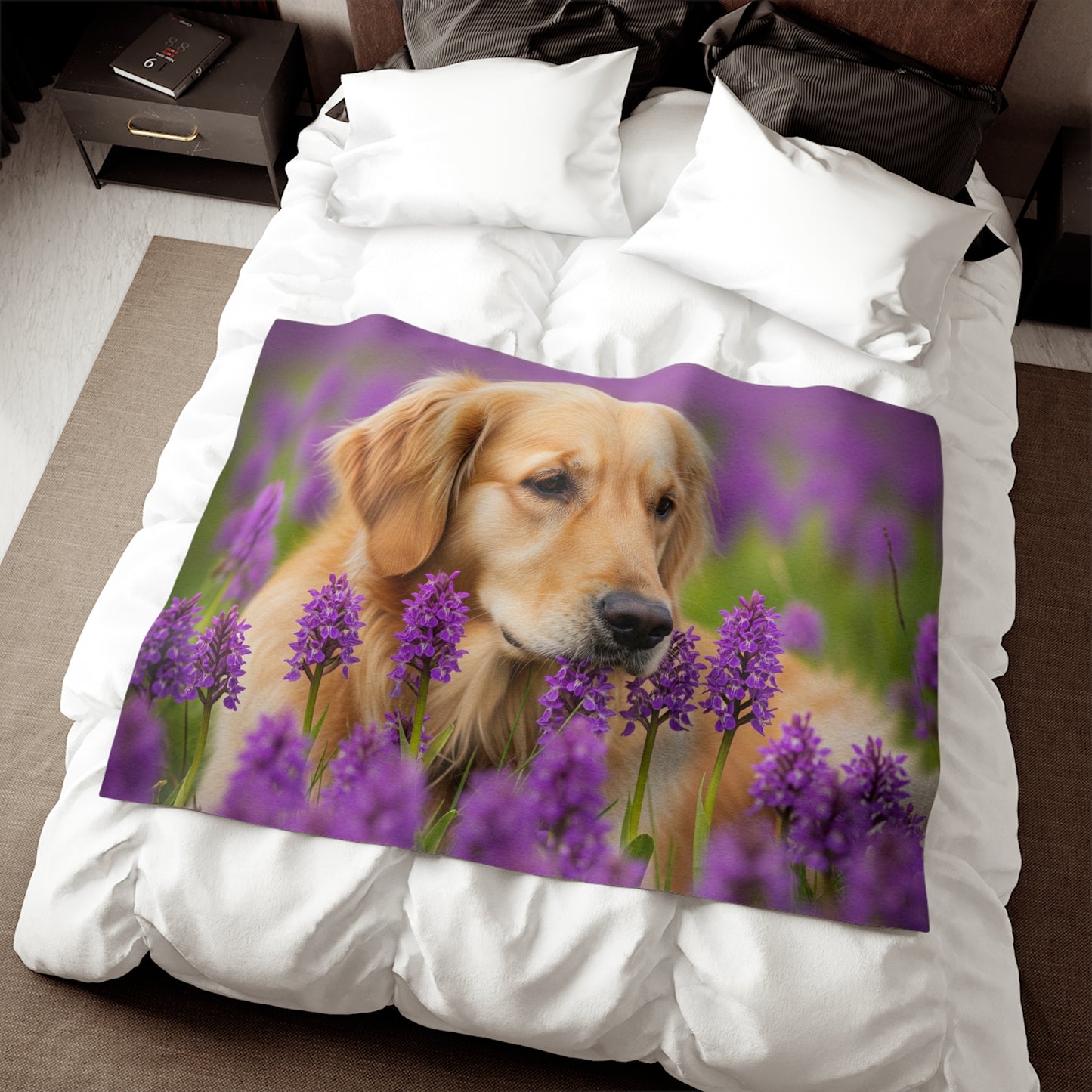 Golden Retriever Sweatshirt Blanket