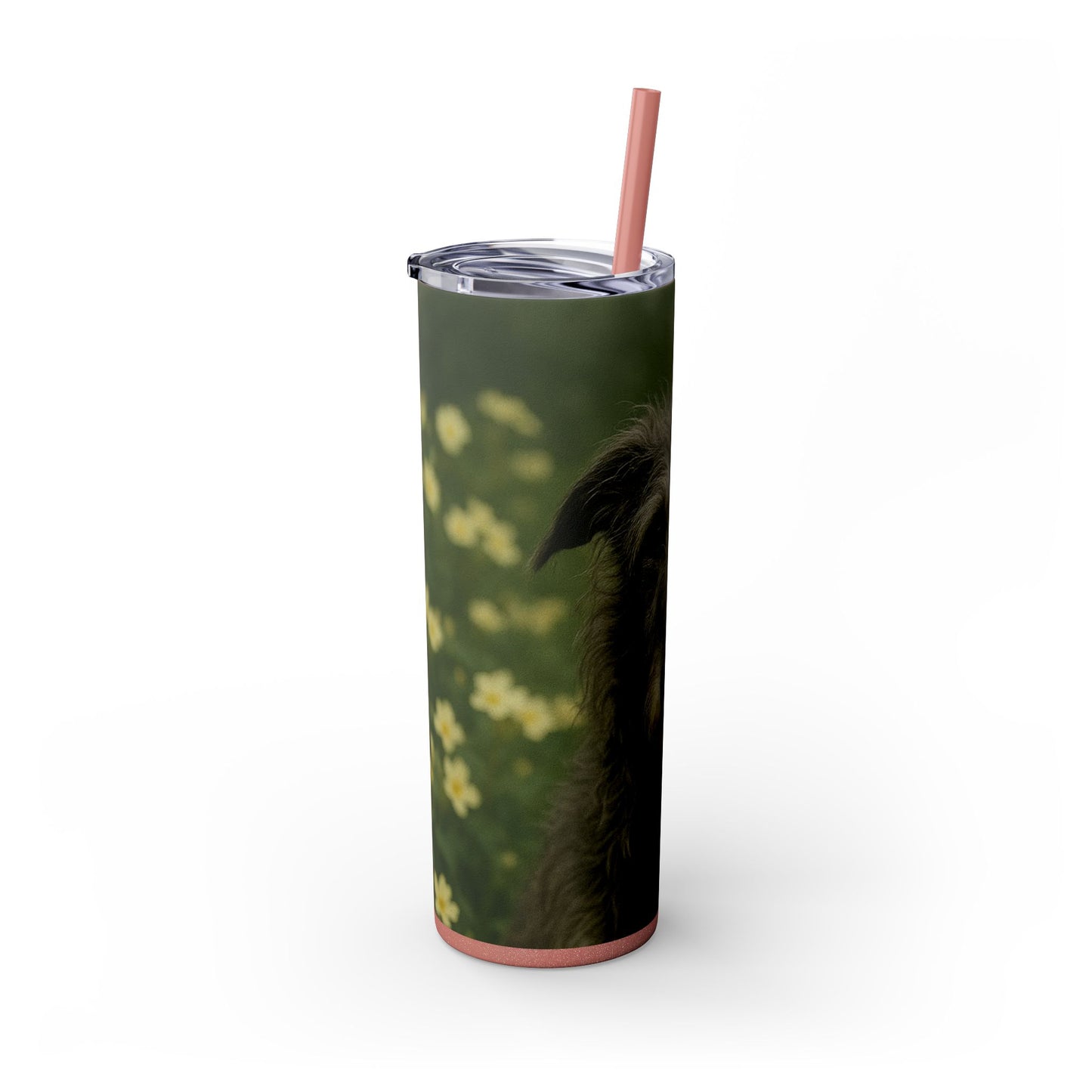 Scottish Deerhound Tumbler with Straw, 20oz