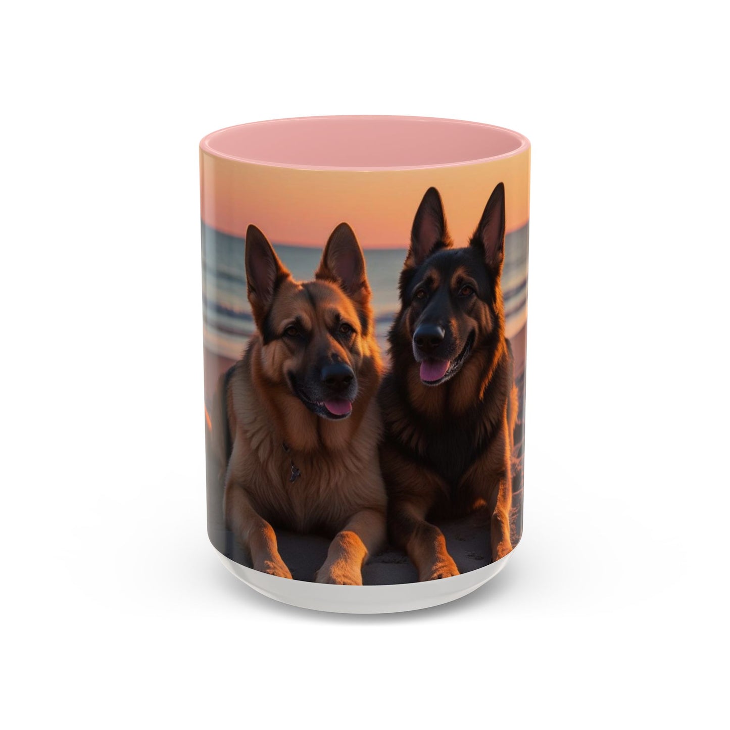 German Shepherd Love Accent Coffee Mug - Perfect Gift for Dog Lovers