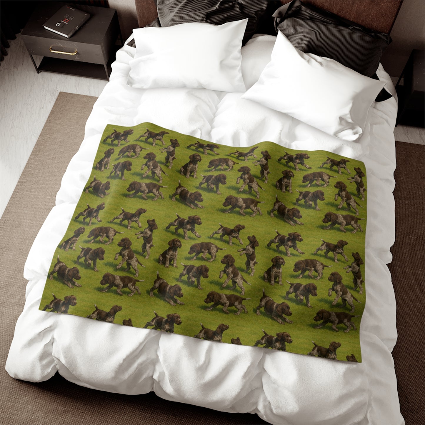 German Shorthaired Pointer puppies Sweatshirt Blanket