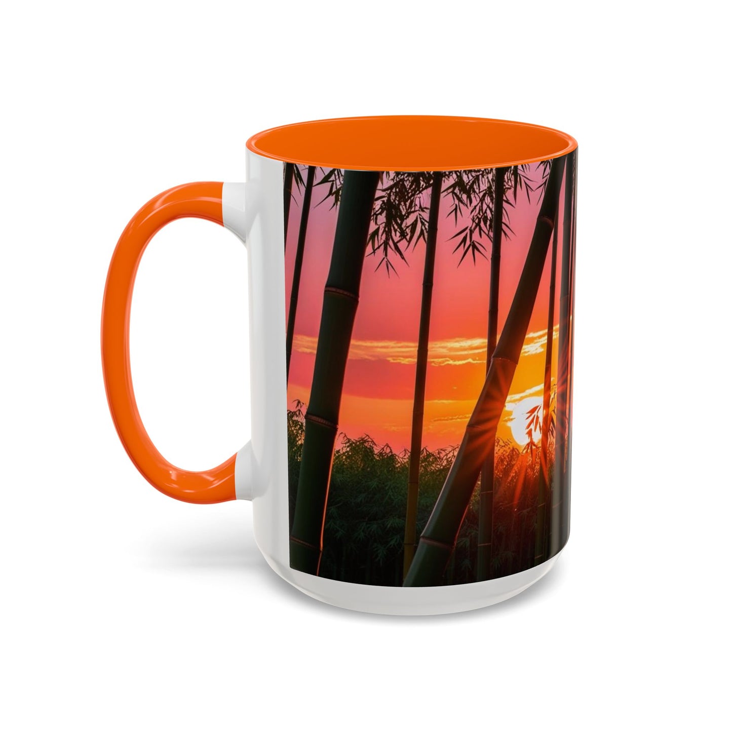 Bamboo Forest Sunrise Accent Coffee Mug - Perfect Gift for Dog Lovers