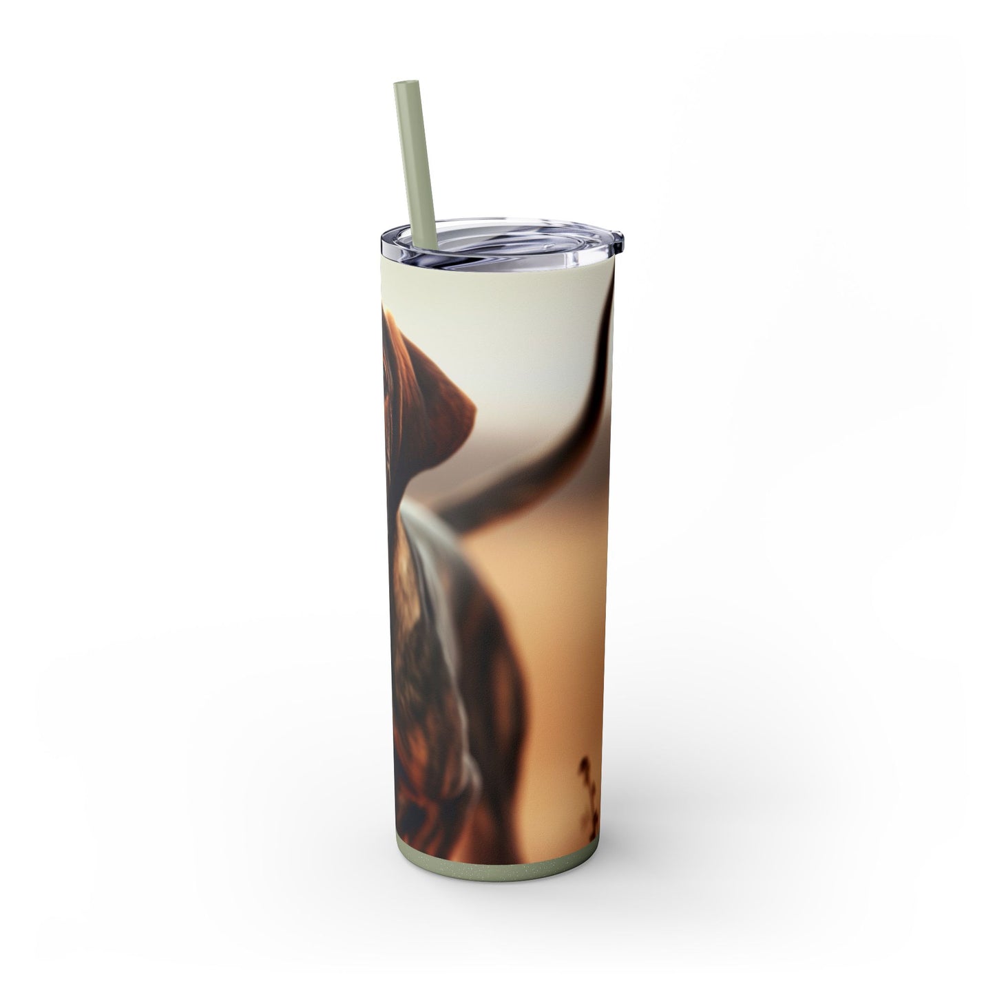 Plott Hound Tumbler with Straw, 20oz