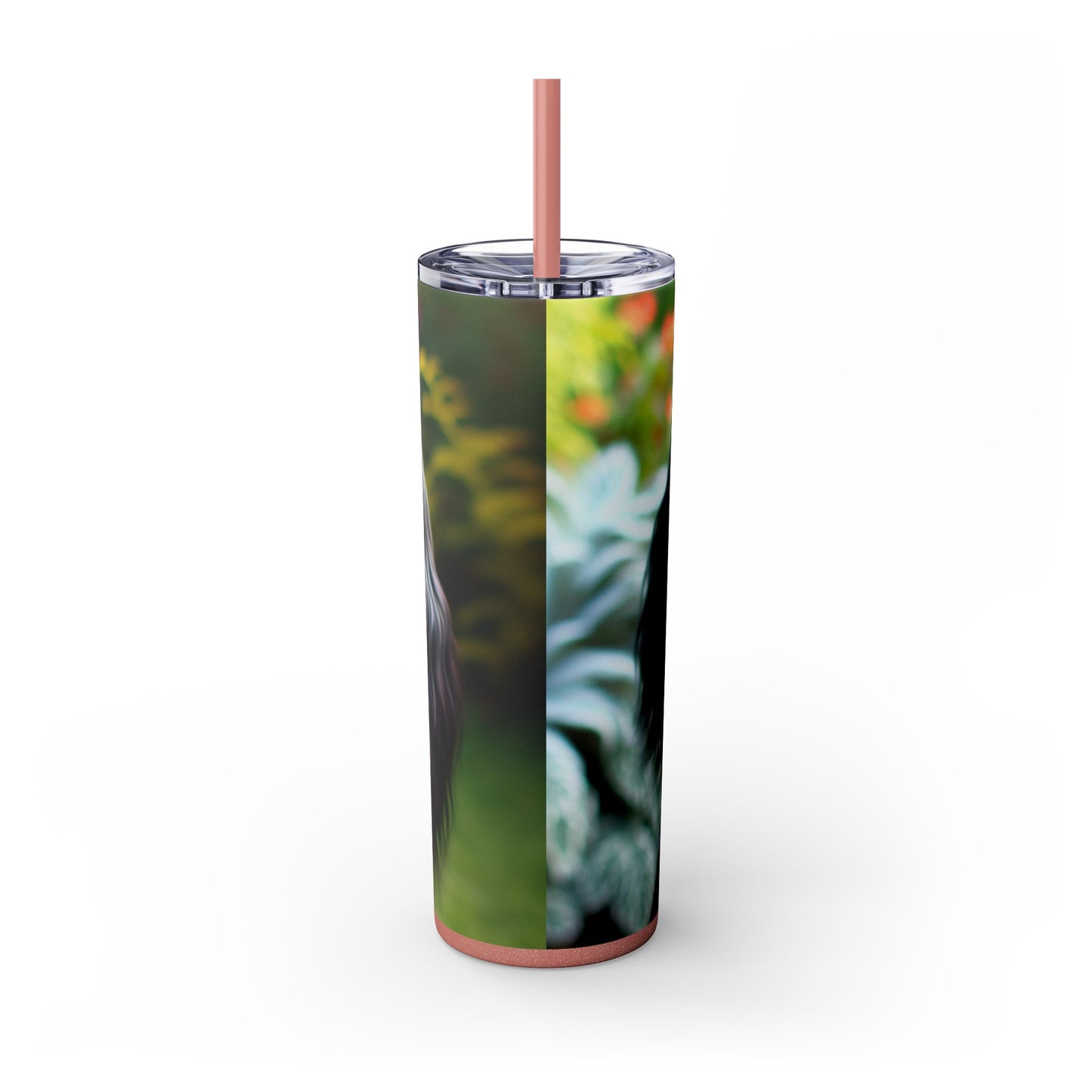 Blue Picardy Spaniel Tumbler with Straw, 20oz