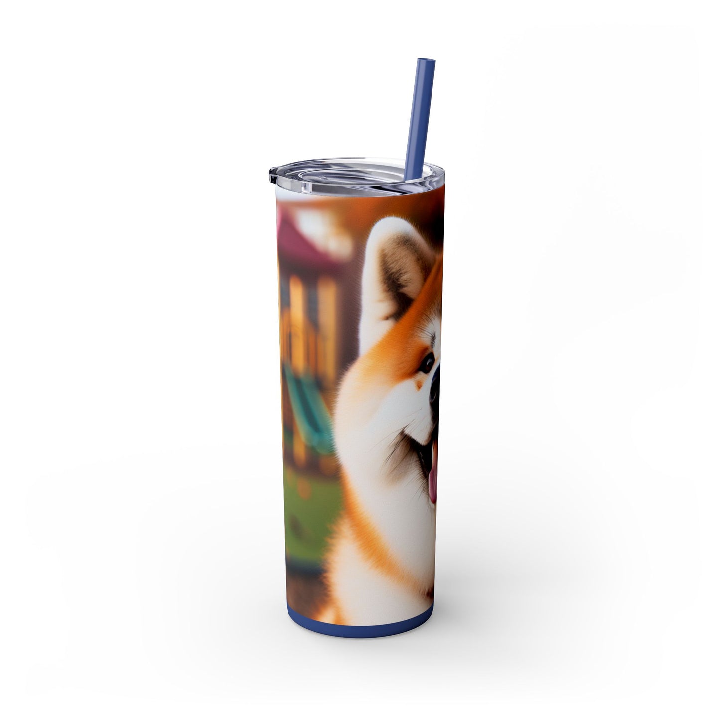 Japanese Akitainu Tumbler with Straw, 20oz