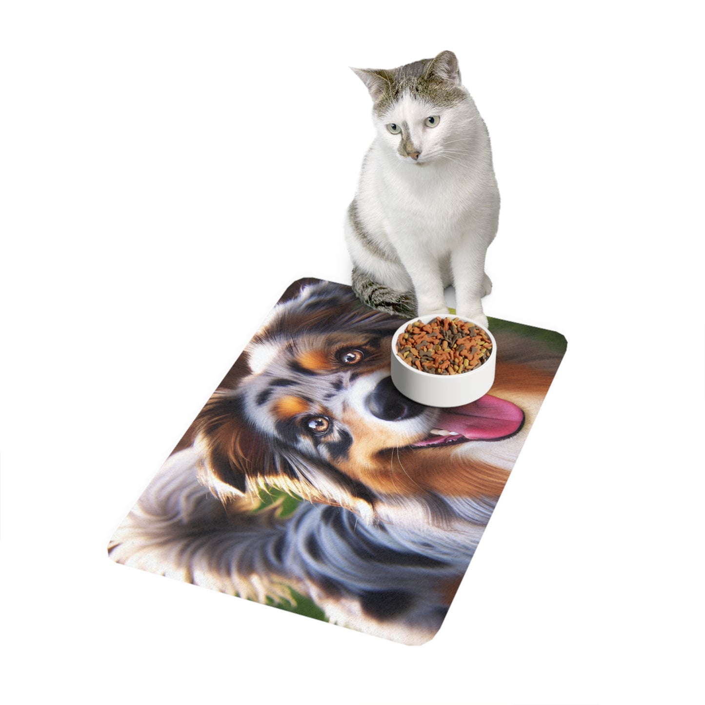 Pet Food Mat (12x18) - Australian Shepherd