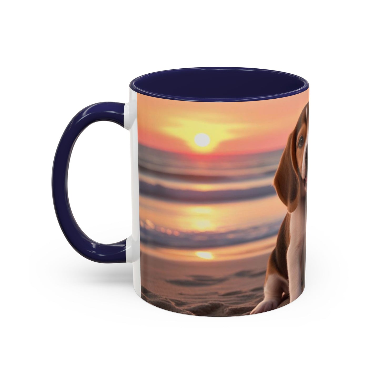 Beagle Love Accent Coffee Mug - Perfect Gift for Dog Lovers