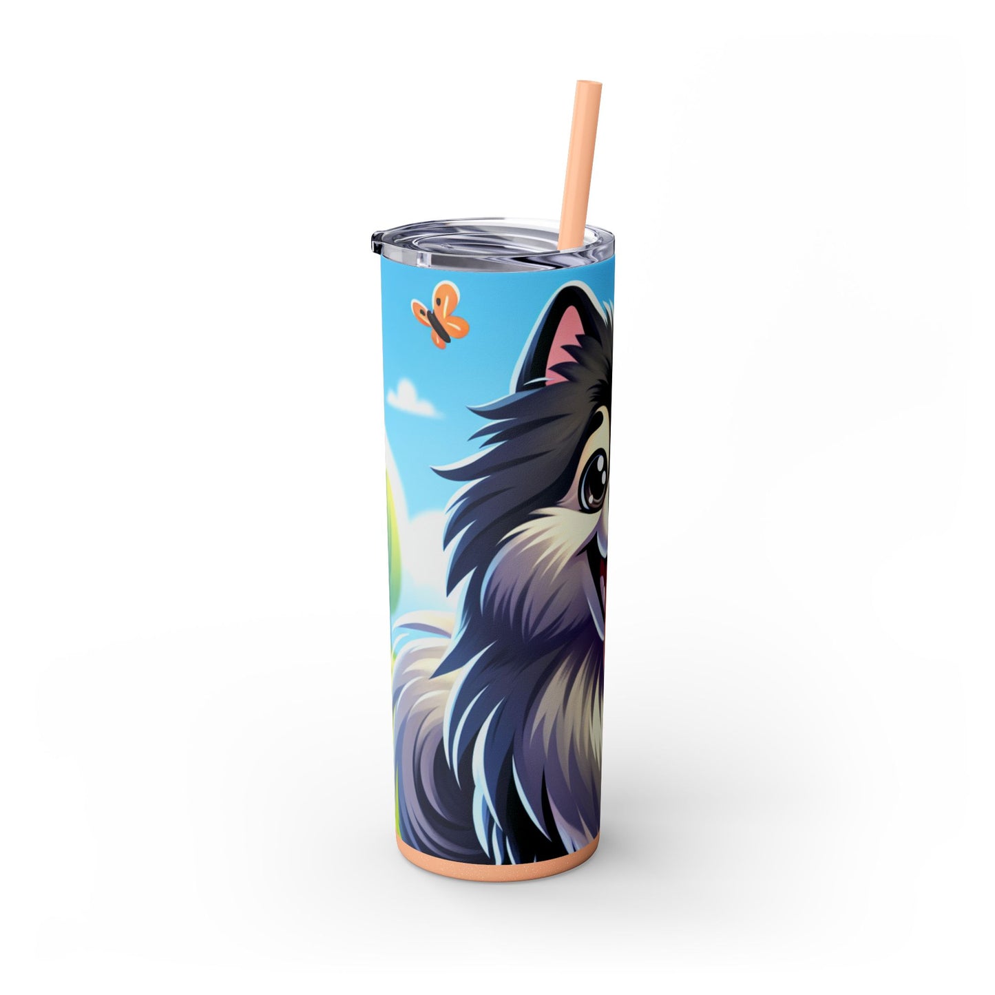Keeshond Tumbler with Straw, 20oz