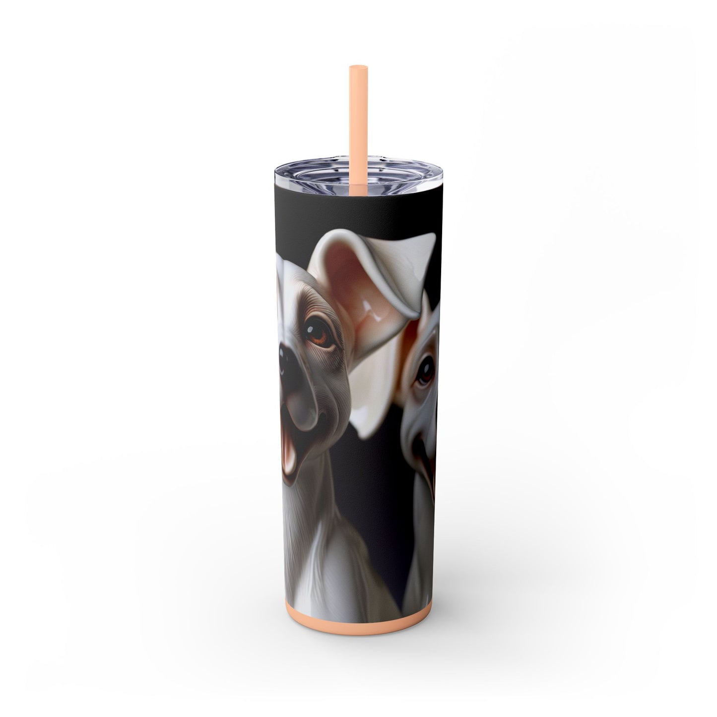Porcelaine Tumbler with Straw, 20oz