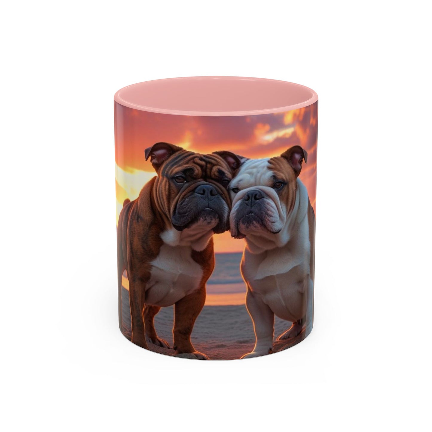 Bulldog Love Accent Coffee Mug - Perfect Gift for Dog Lovers