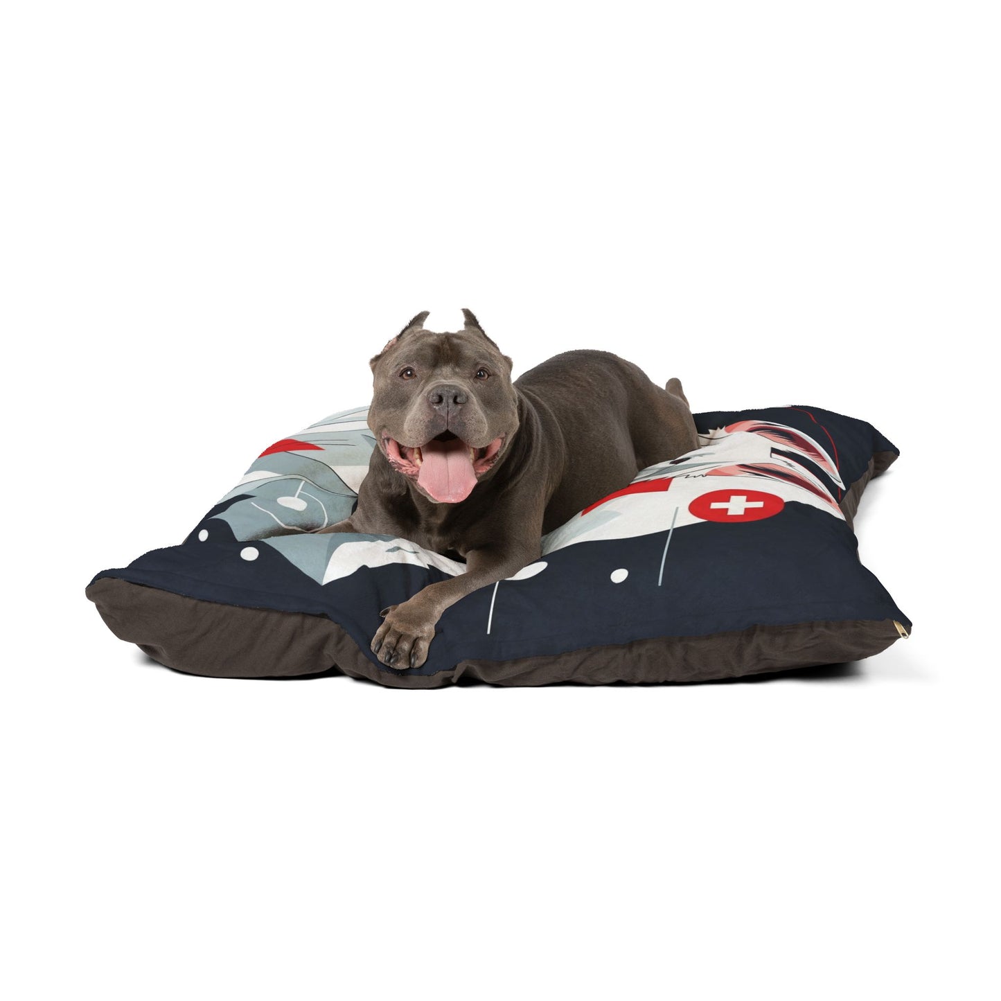 White Swiss Shepherd Dog Pet Bed