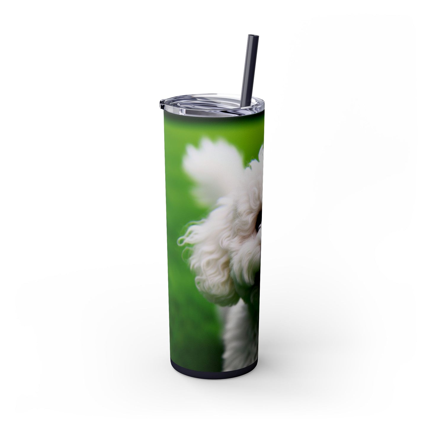 Bichonpoo Tumbler with Straw, 20oz