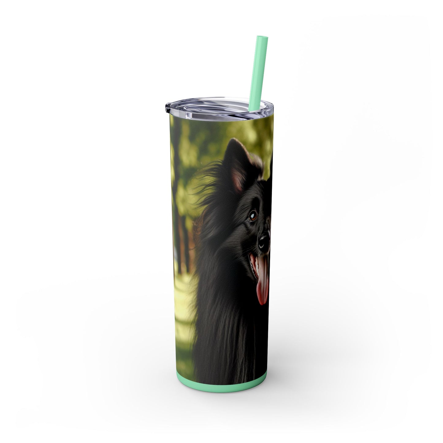 Belgian Shepherd Dog Groenendael Tumbler with Straw, 20oz