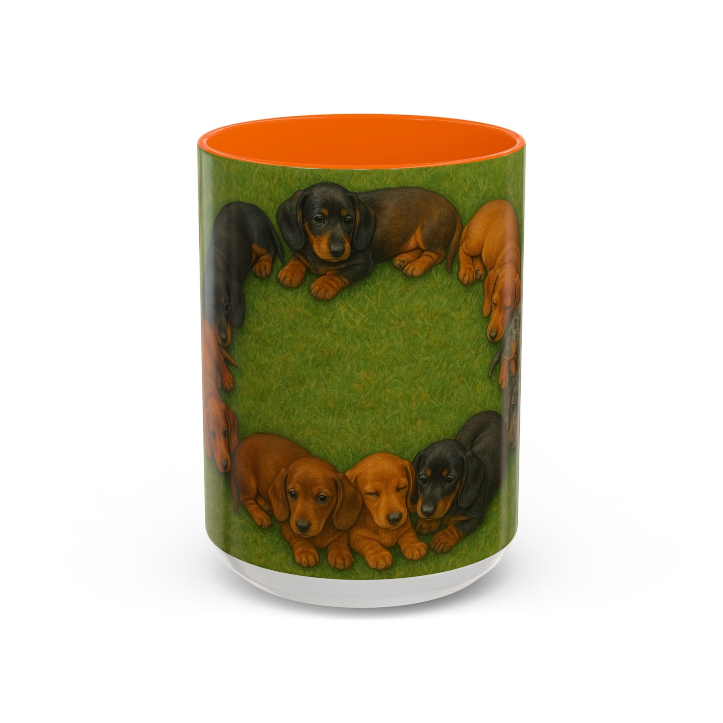 Dachshund puppies Accent Coffee Mug - Perfect Gift for Dog Lovers