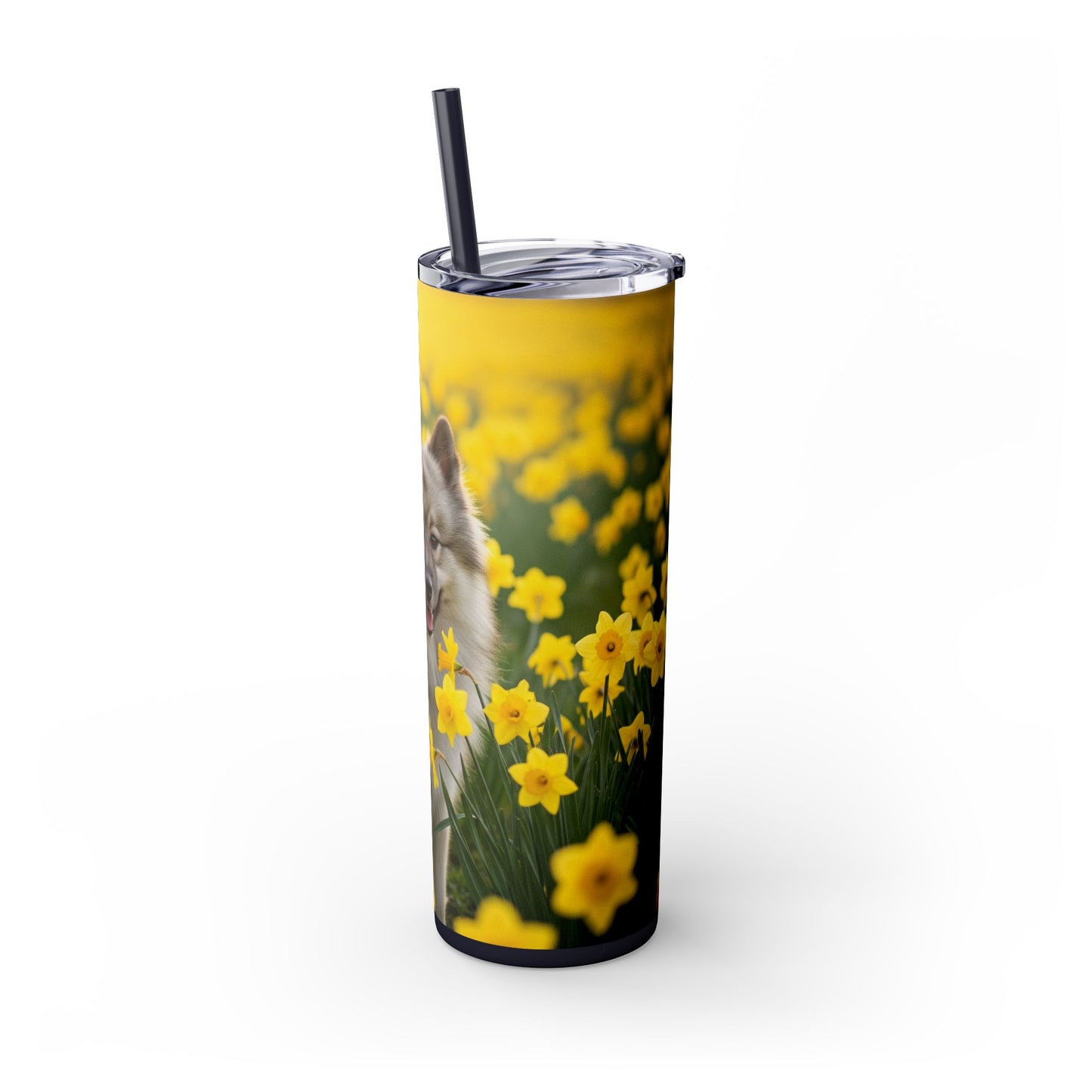 Keeshond Tumbler with Straw, 20oz