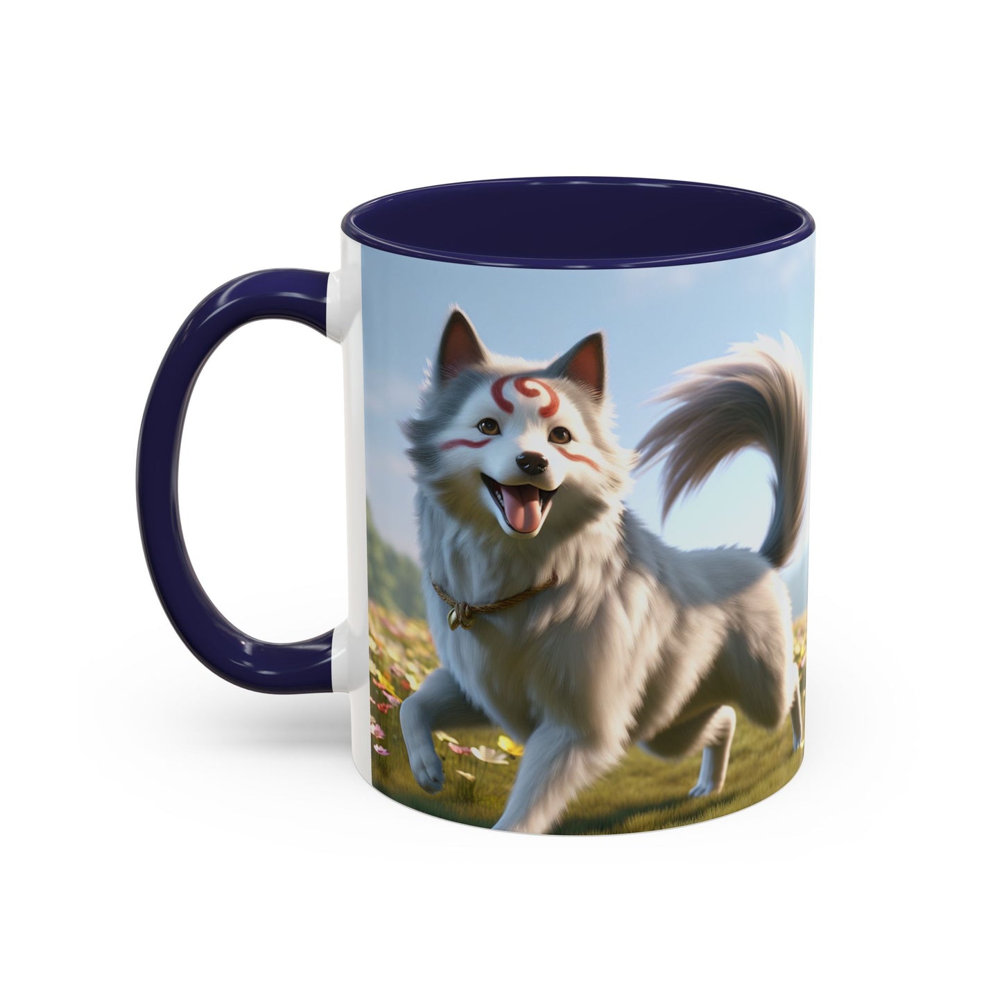 Cadabomb Okami Accent Coffee Mug - Perfect Gift for Dog Lovers