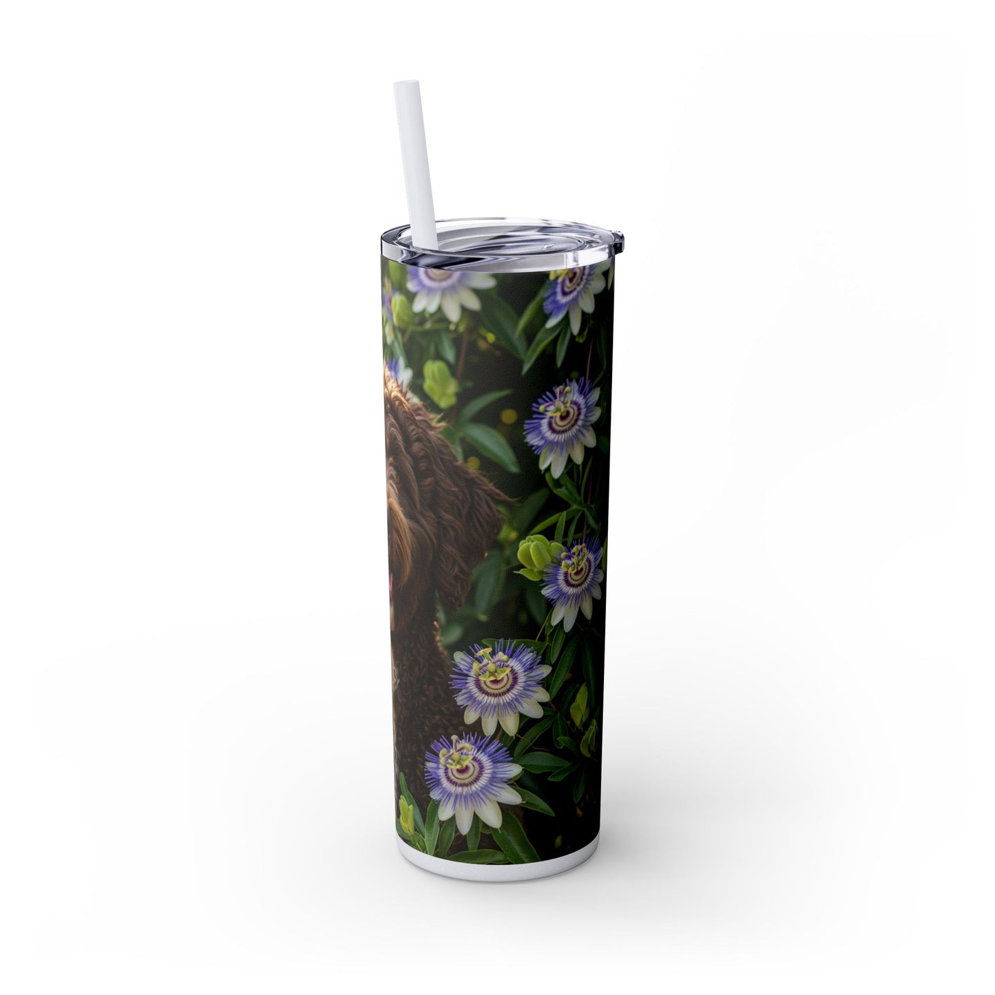 Spanish Water Dog Tumbler with Straw, 20oz