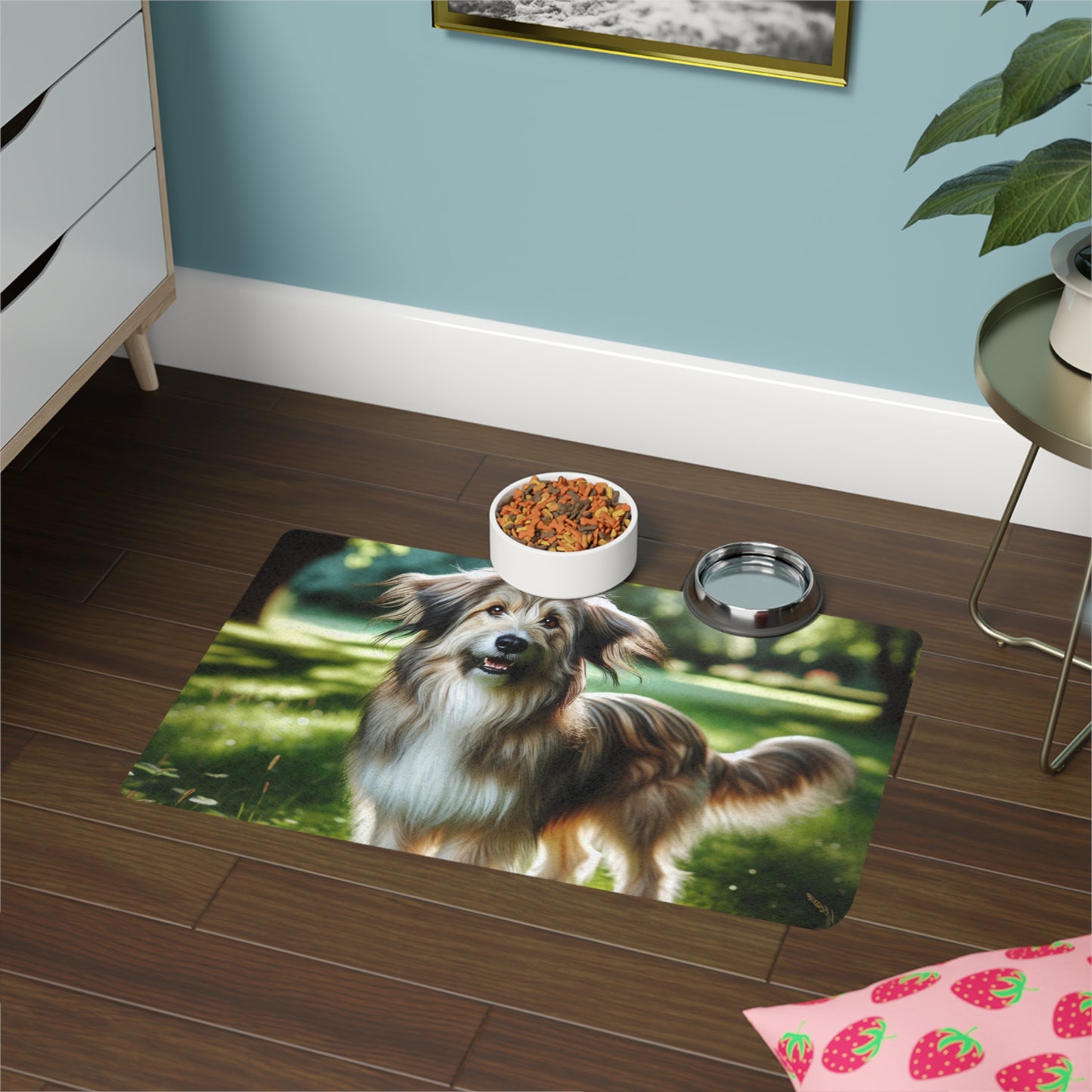 Pet Food Mat (12x18) - Pyrenean Shepherd