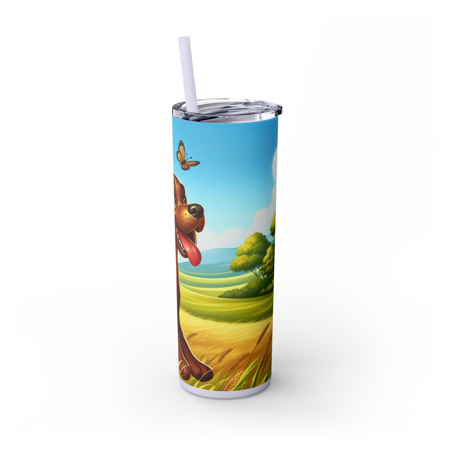 Field Spaniel Tumbler with Straw, 20oz