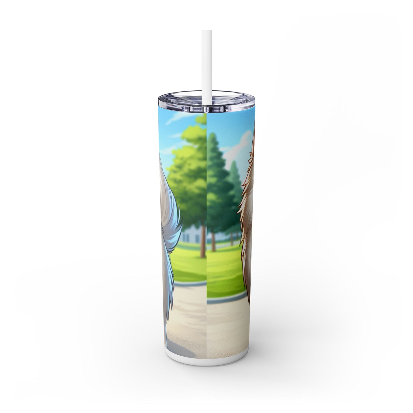 Indian Spitz Tumbler with Straw, 20oz