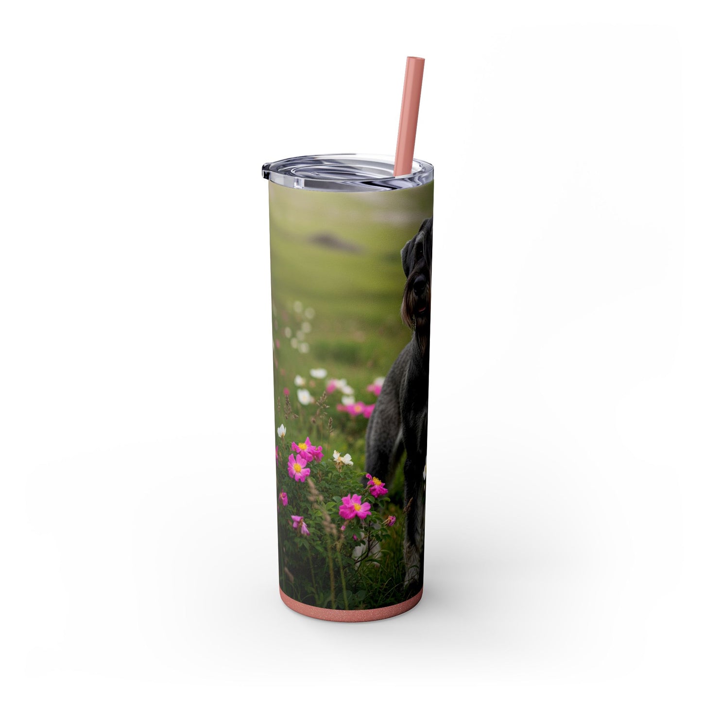 Giant Schnauzer Tumbler with Straw, 20oz