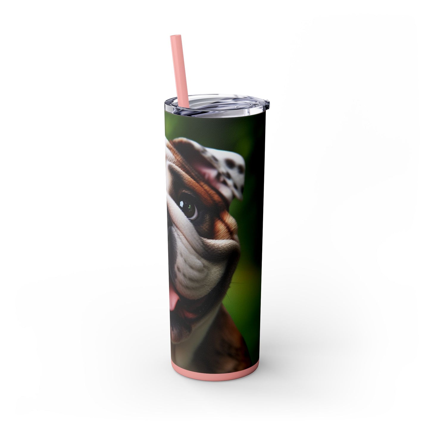 British Bulldog Tumbler with Straw, 20oz