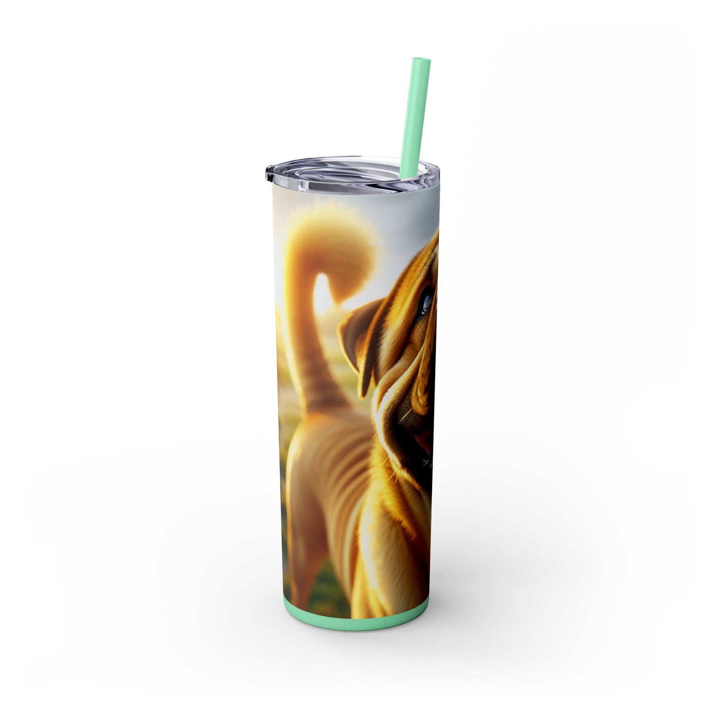Bully Kutta Skinny Tumbler with Straw, 20oz