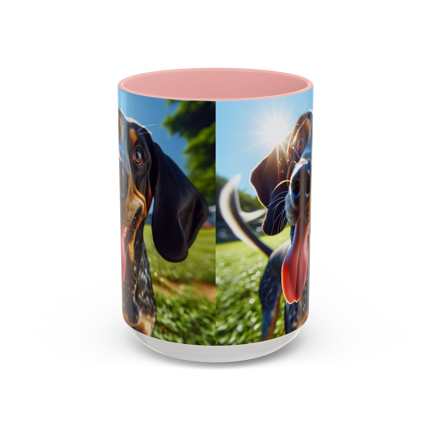 Bluetick Coonhound Accent Coffee Mug - Perfect Gift for Dog Lovers
