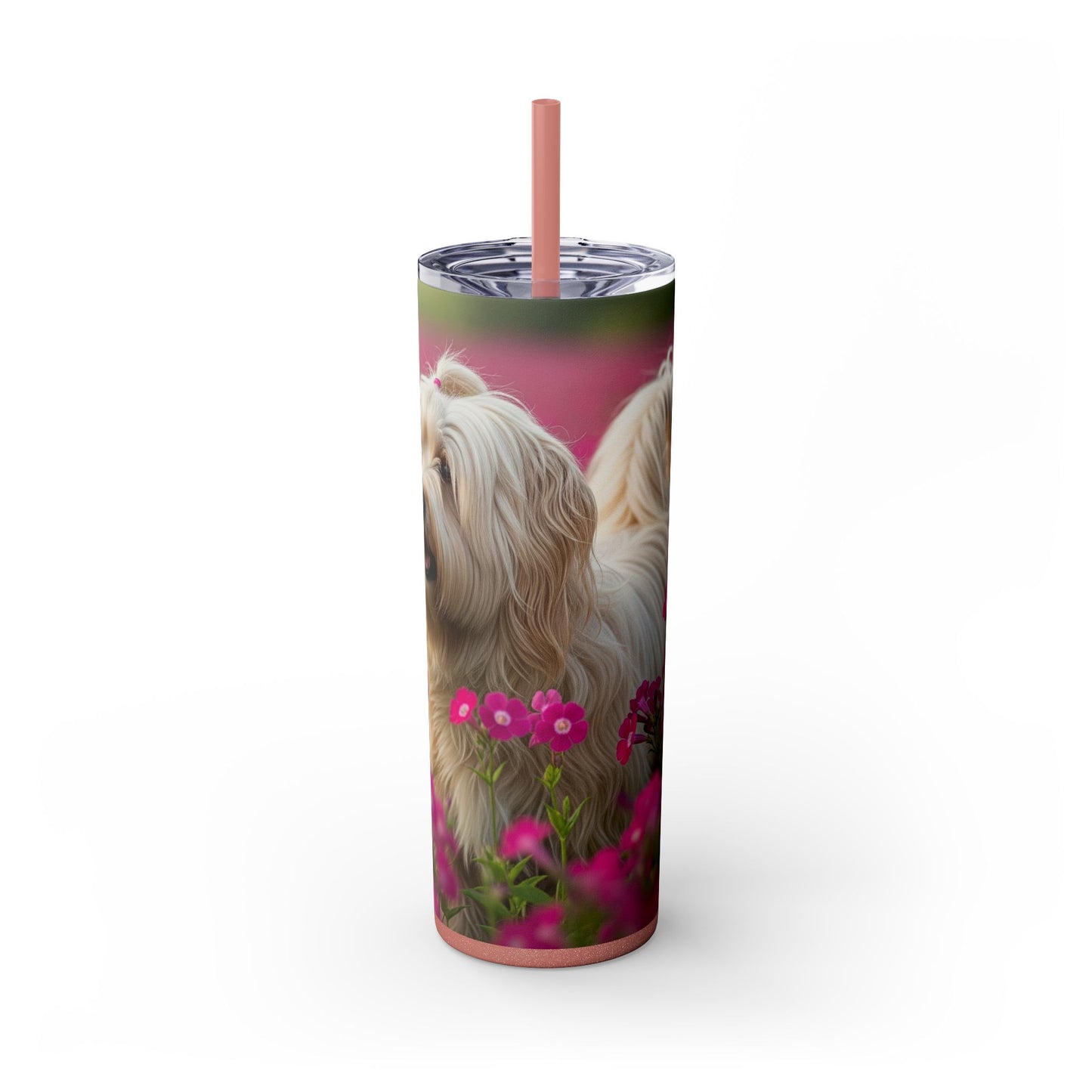 Tibetan Terrier Tumbler with Straw, 20oz