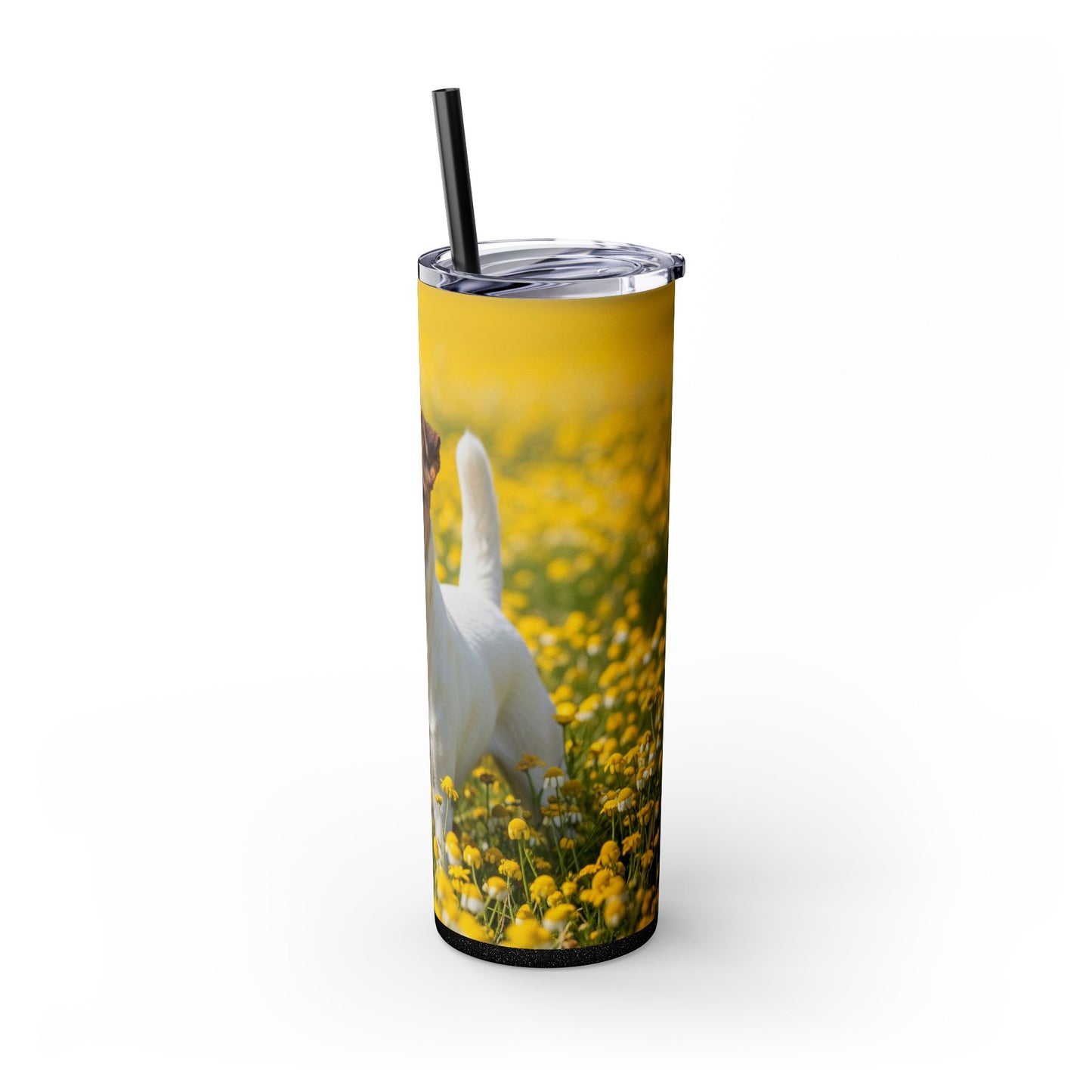 Smooth Fox Terrier Tumbler with Straw, 20oz