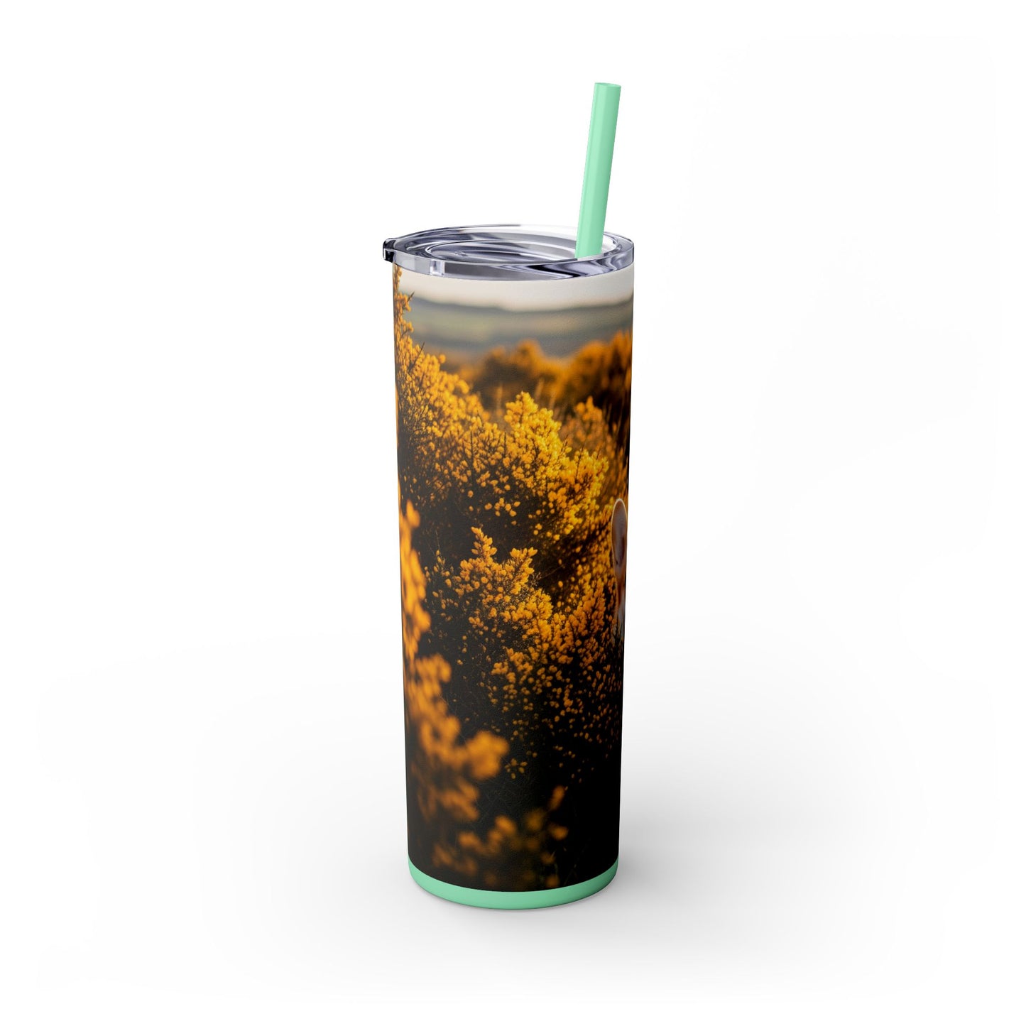 Pembroke Welsh Corgi Skinny Tumbler with Straw, 20oz