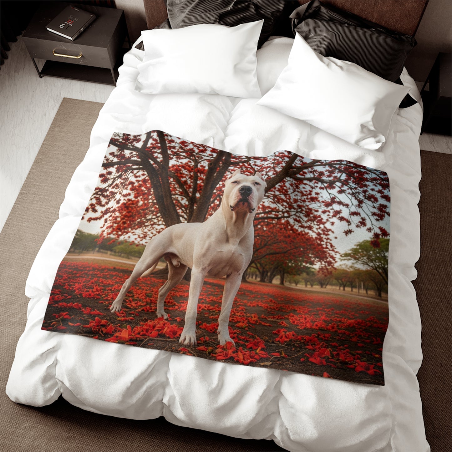 Dogo Argentino Sweatshirt Blanket