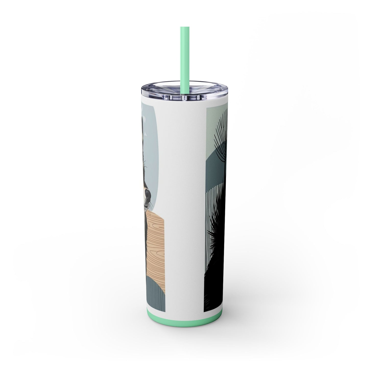 Swedish Lapphund Skinny Tumbler with Straw, 20oz