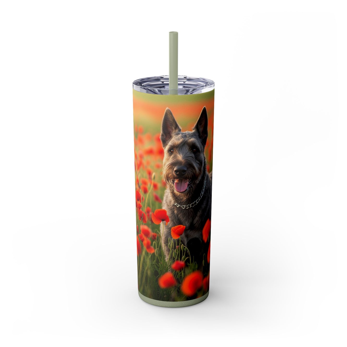 Bouvier des Ardennes Tumbler with Straw, 20oz