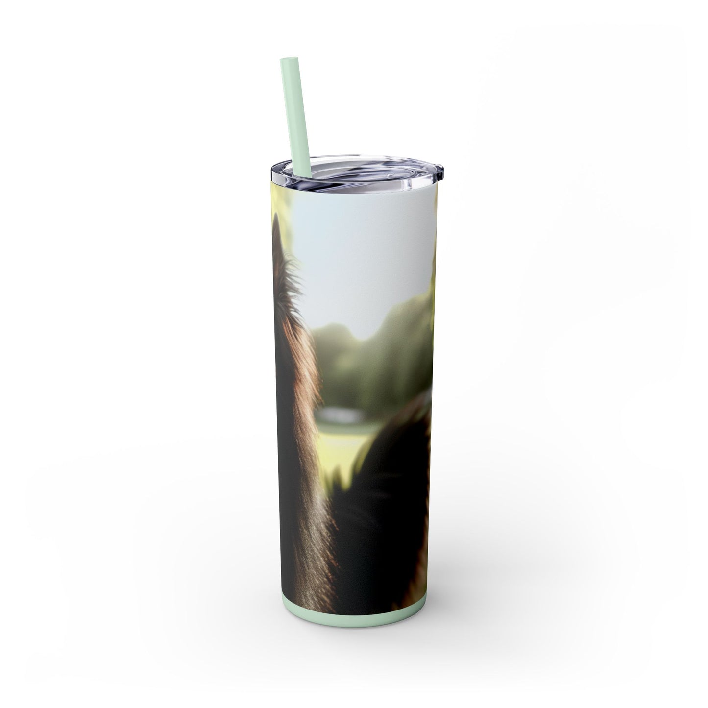Belgian Shepherd Dog Groenendael Tumbler with Straw, 20oz