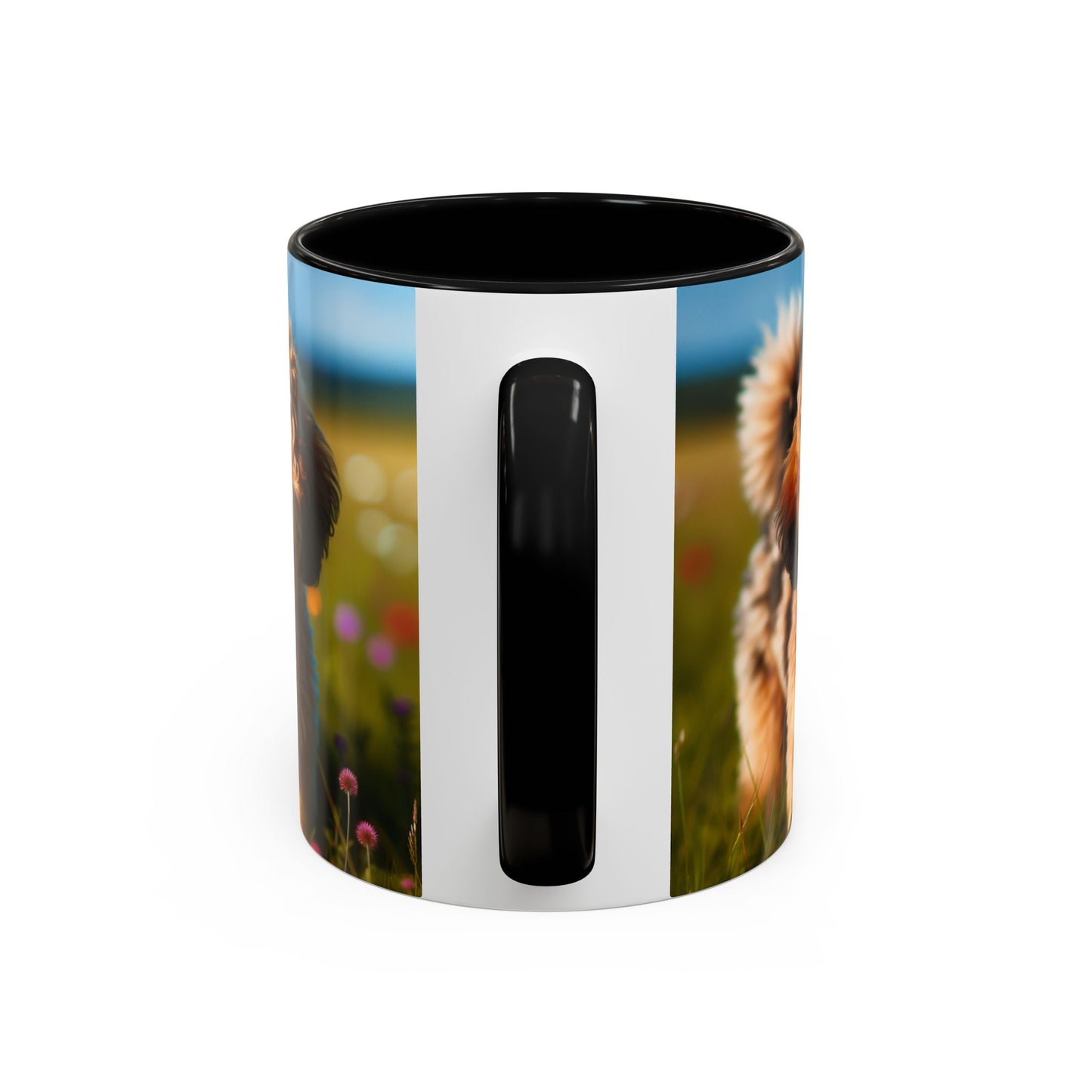 Russkaya Tsvetnaya Bolonka Accent Coffee Mug - Perfect Gift for Dog Lovers