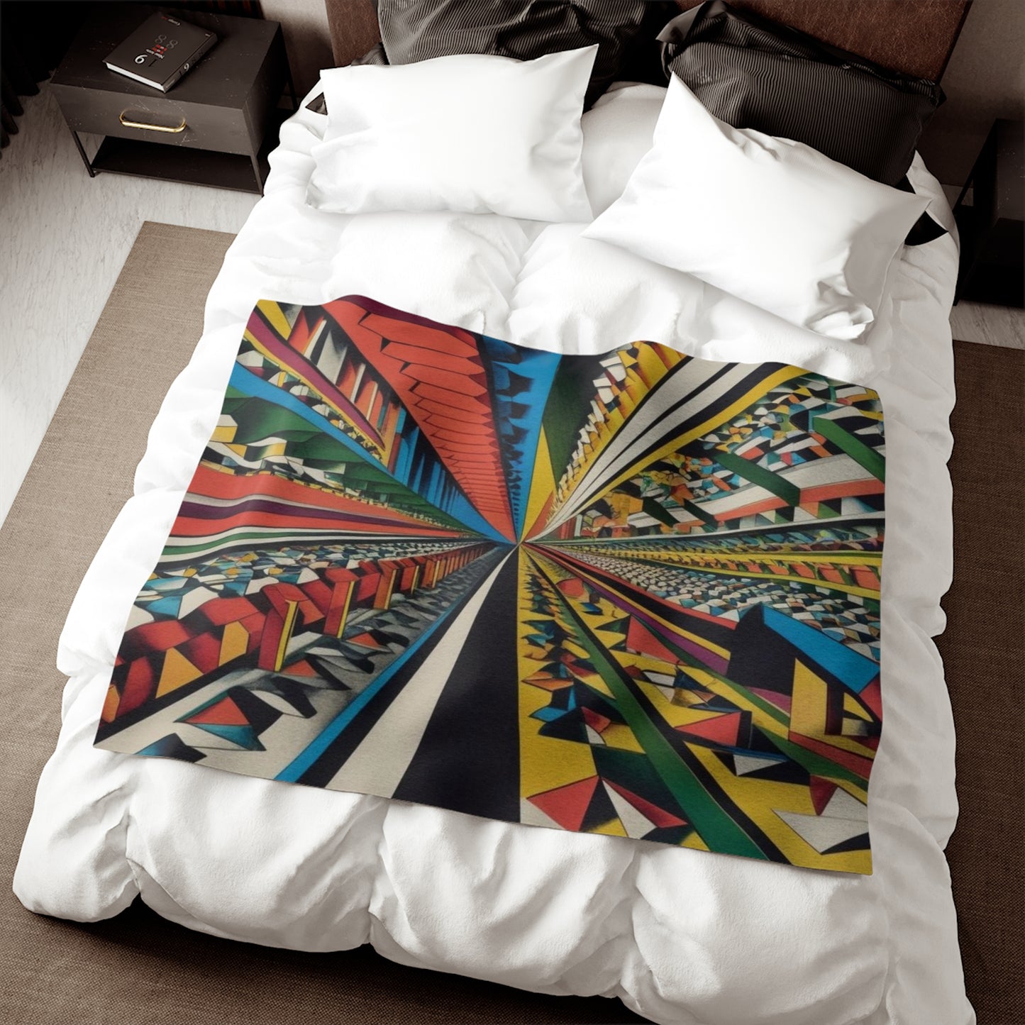 Optical Illusion Sweatshirt Blanket