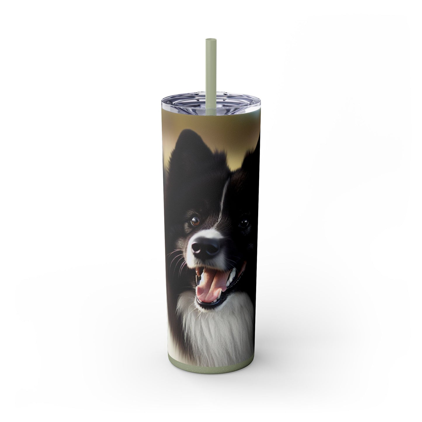 Karelian Bear Dog Tumbler with Straw, 20oz