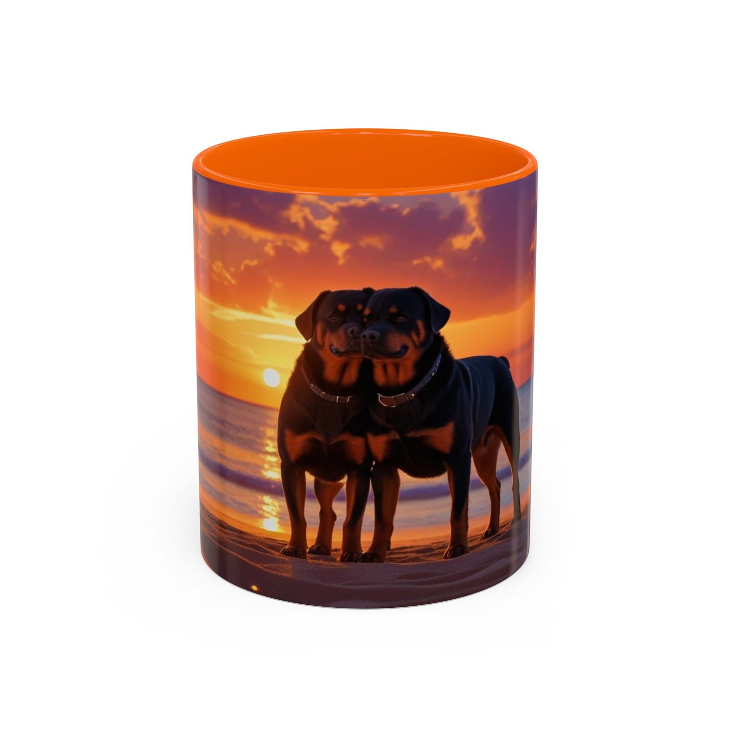 Rottweiler Love Accent Coffee Mug - Perfect Gift for Dog Lovers