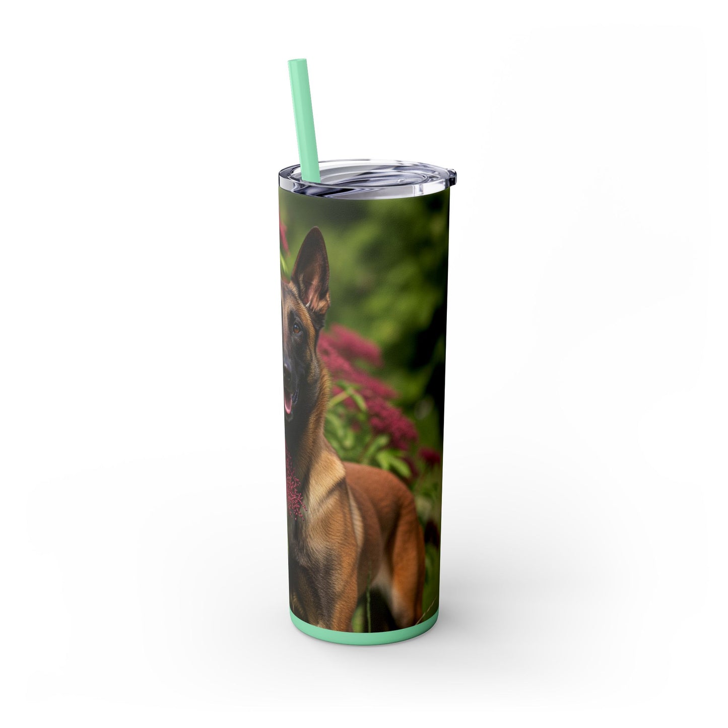 Belgian Shepherd Dog Malinois Tumbler with Straw, 20oz