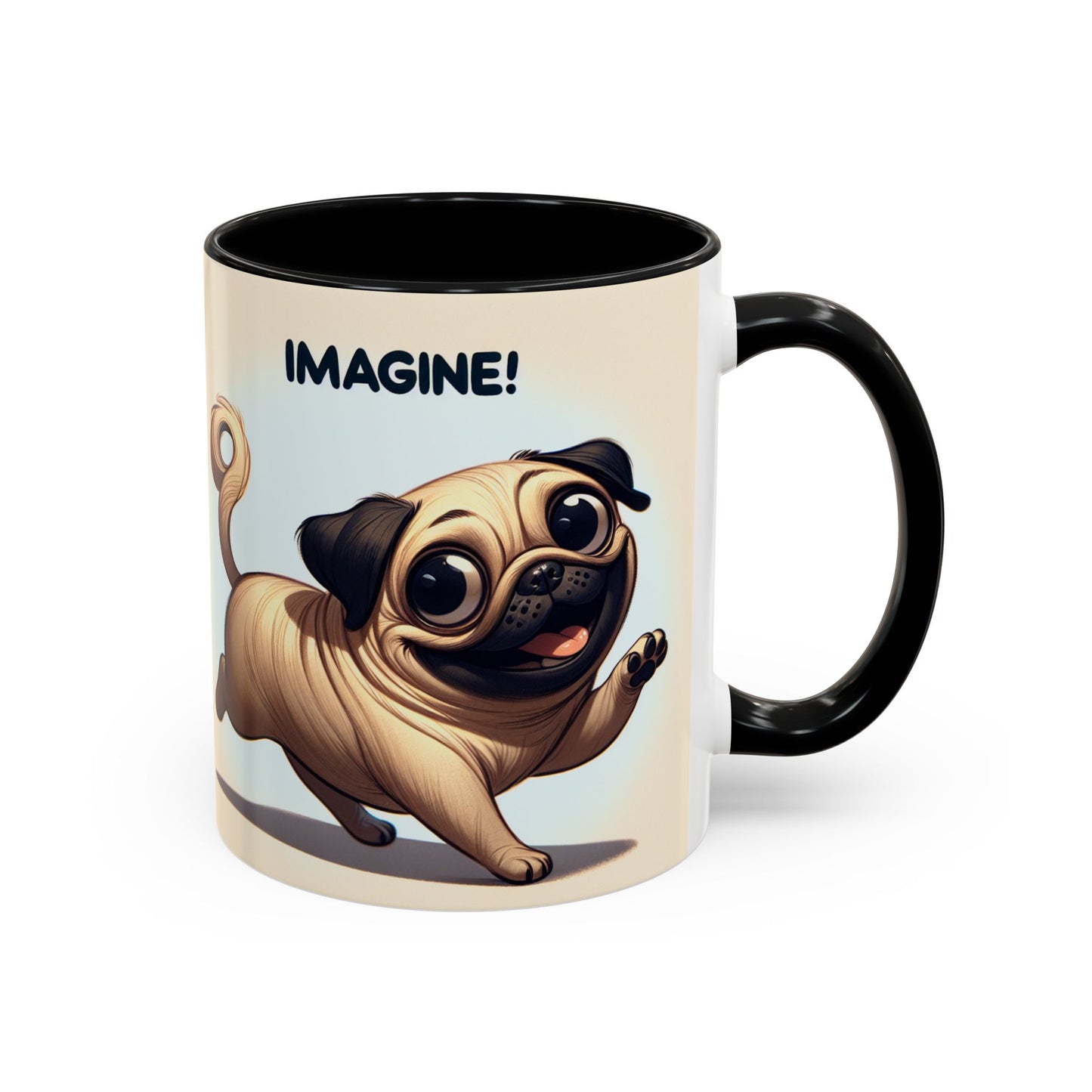 Pug Accent Coffee Mug - Perfect Gift for Dog Lovers