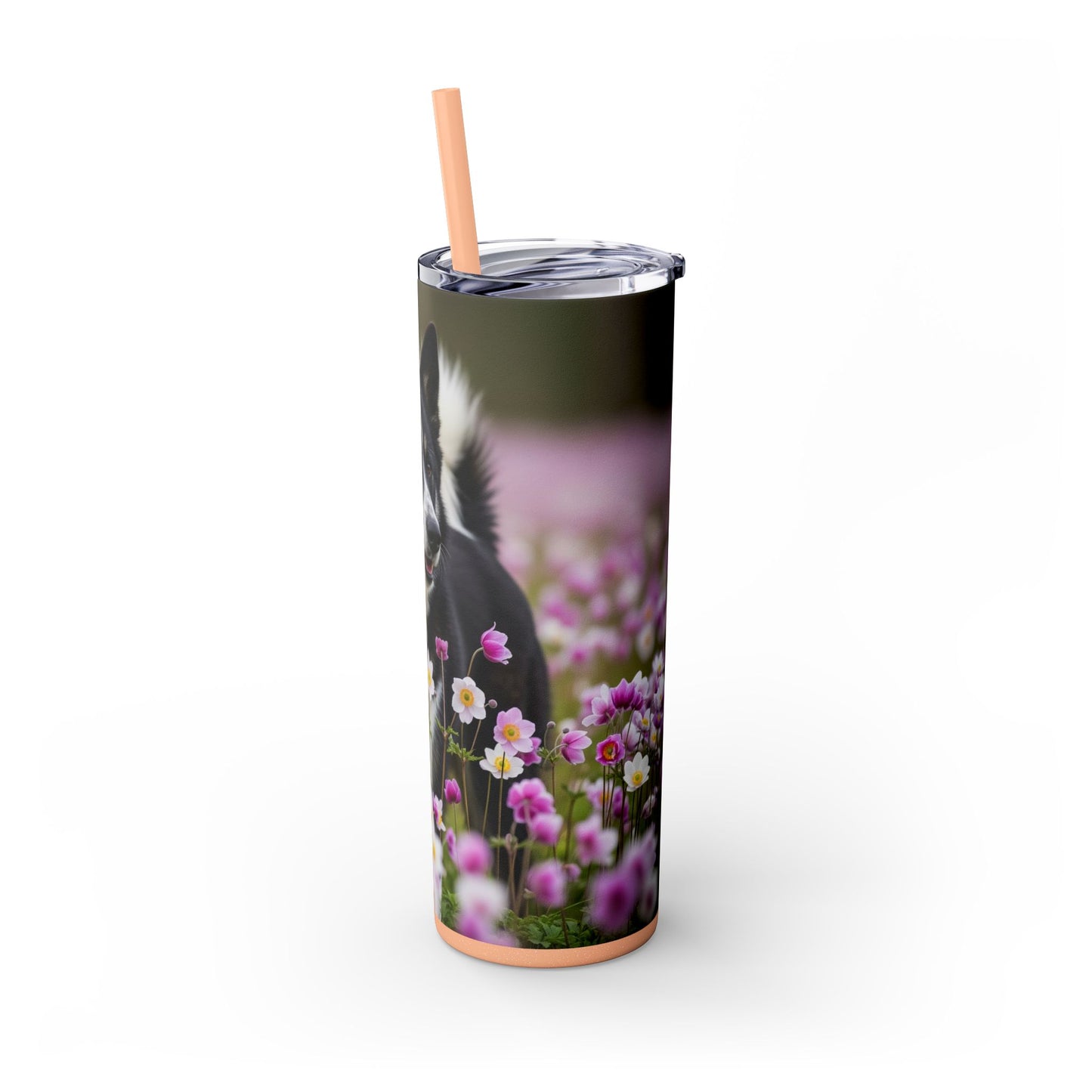 Karelian Bear Dog Tumbler with Straw, 20oz