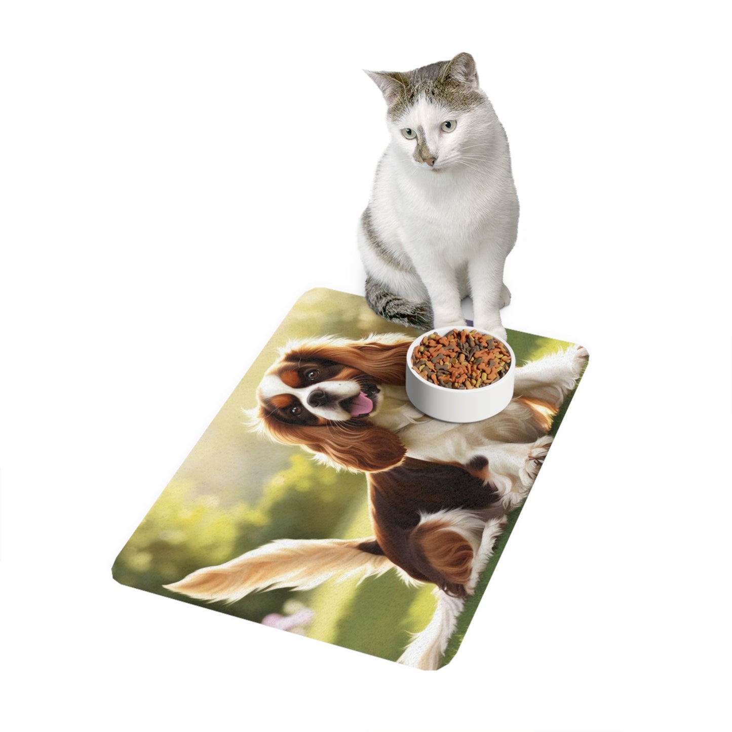 Pet Food Mat (12x18) - King Charles Spaniel
