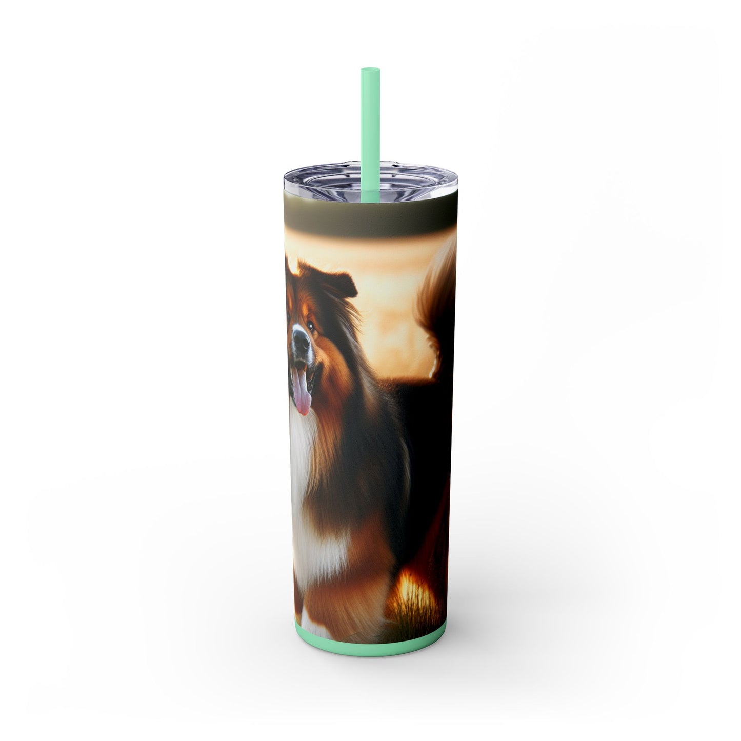 Bohemian Shepherd Tumbler with Straw, 20oz