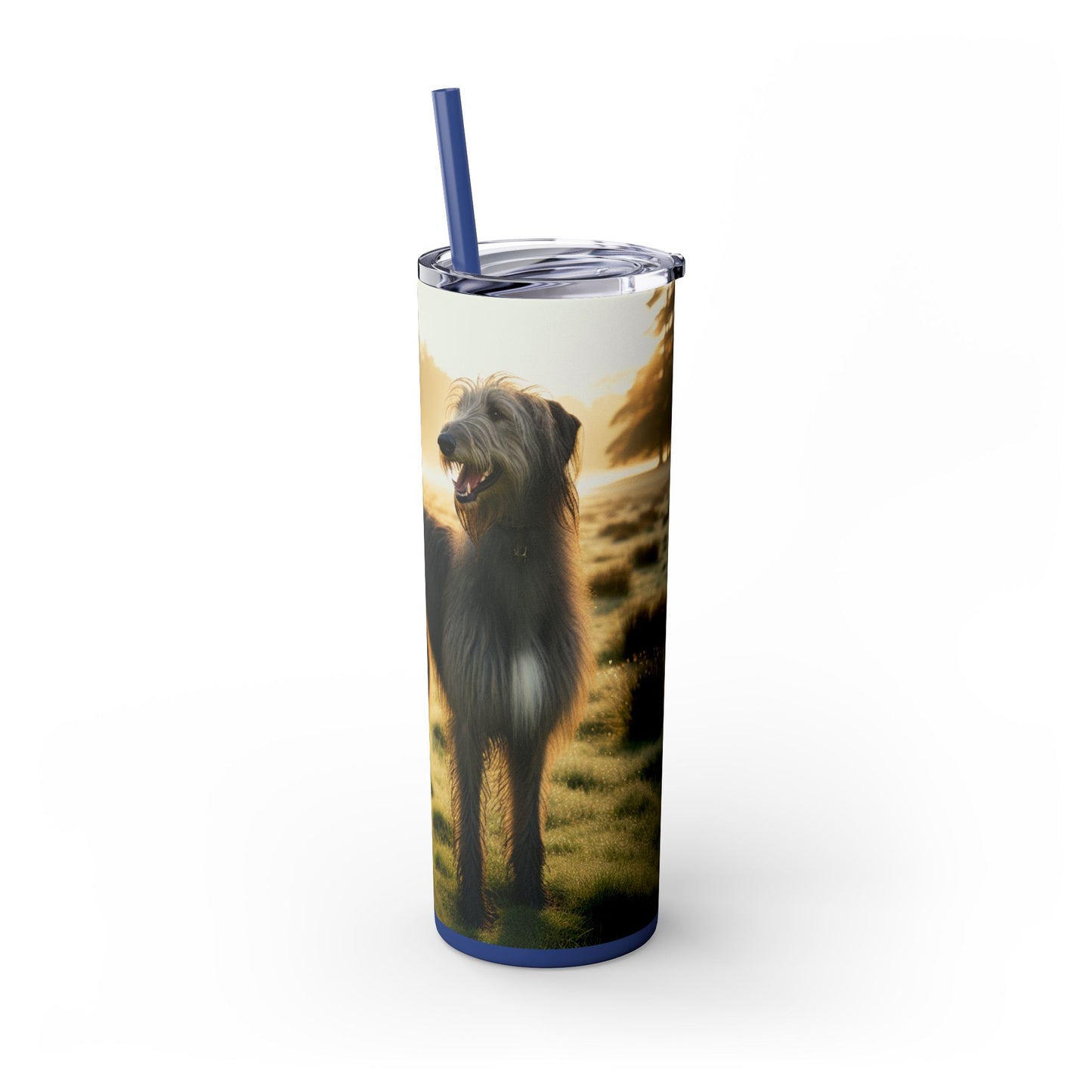 Scottish Deerhound Tumbler with Straw, 20oz