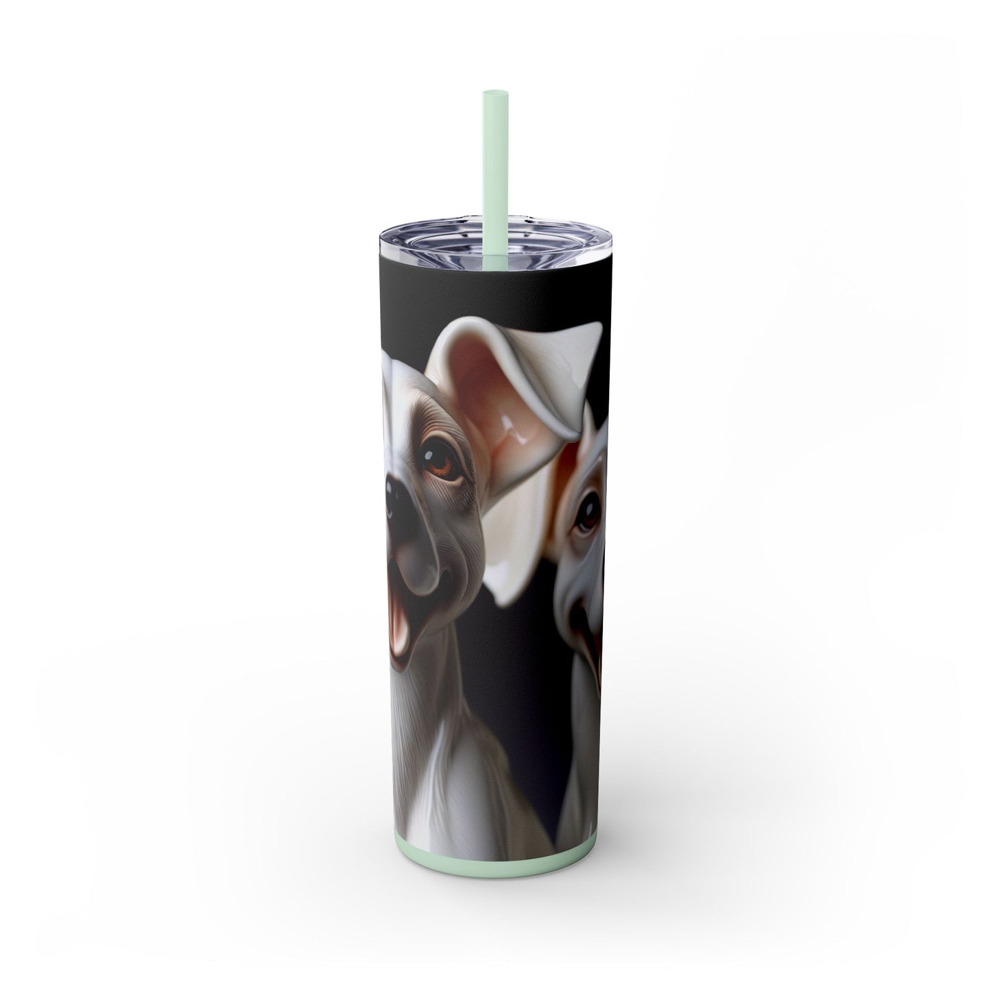 Porcelaine Tumbler with Straw, 20oz