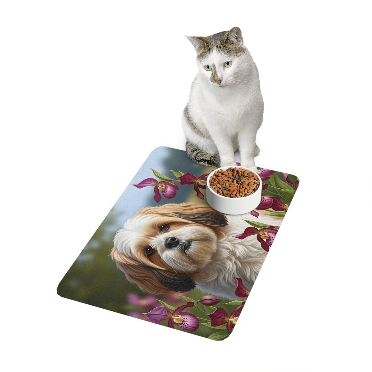 Pet Food Mat (12x18) - Lhasa Apso