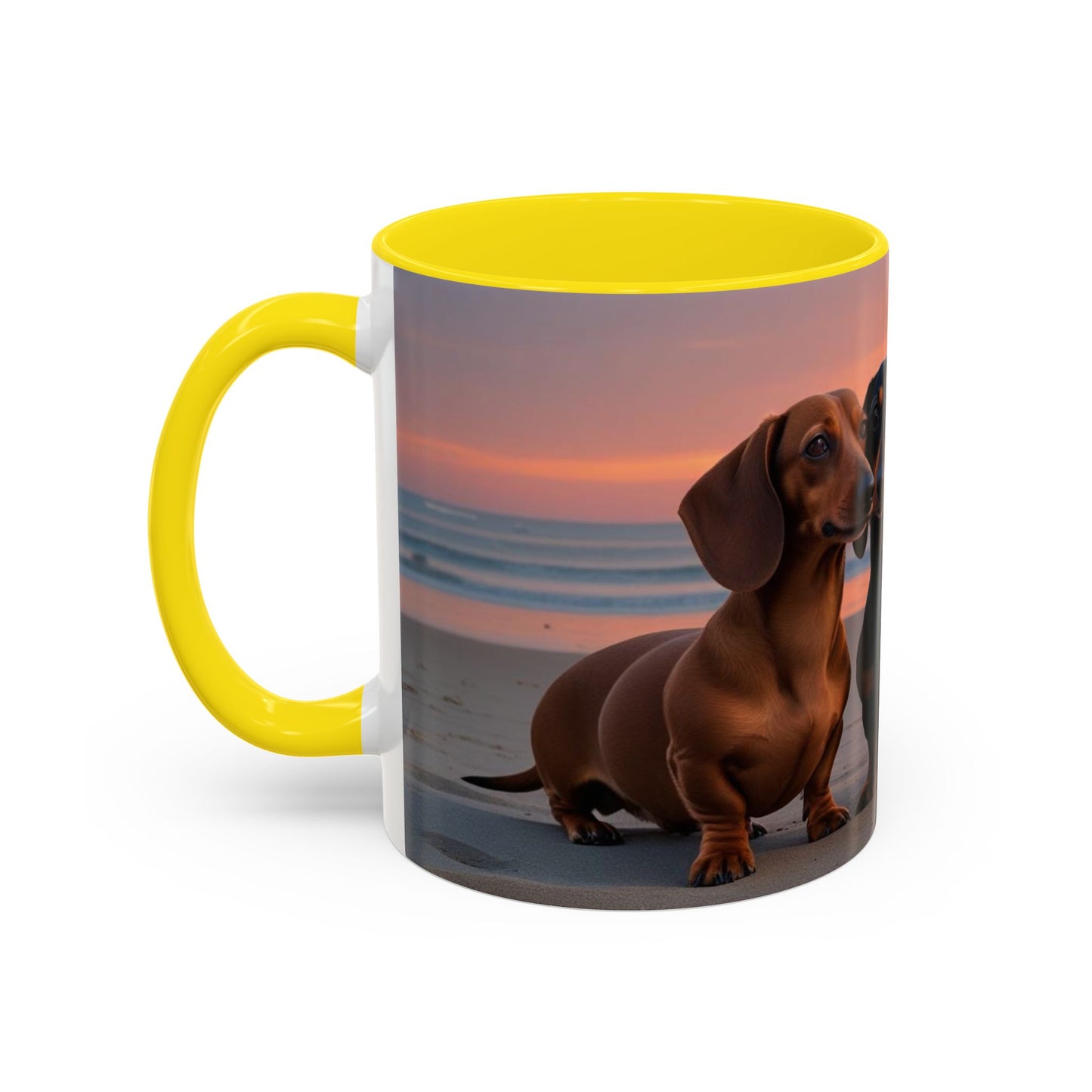 Dachshund Love Accent Coffee Mug - Perfect Gift for Dog Lovers