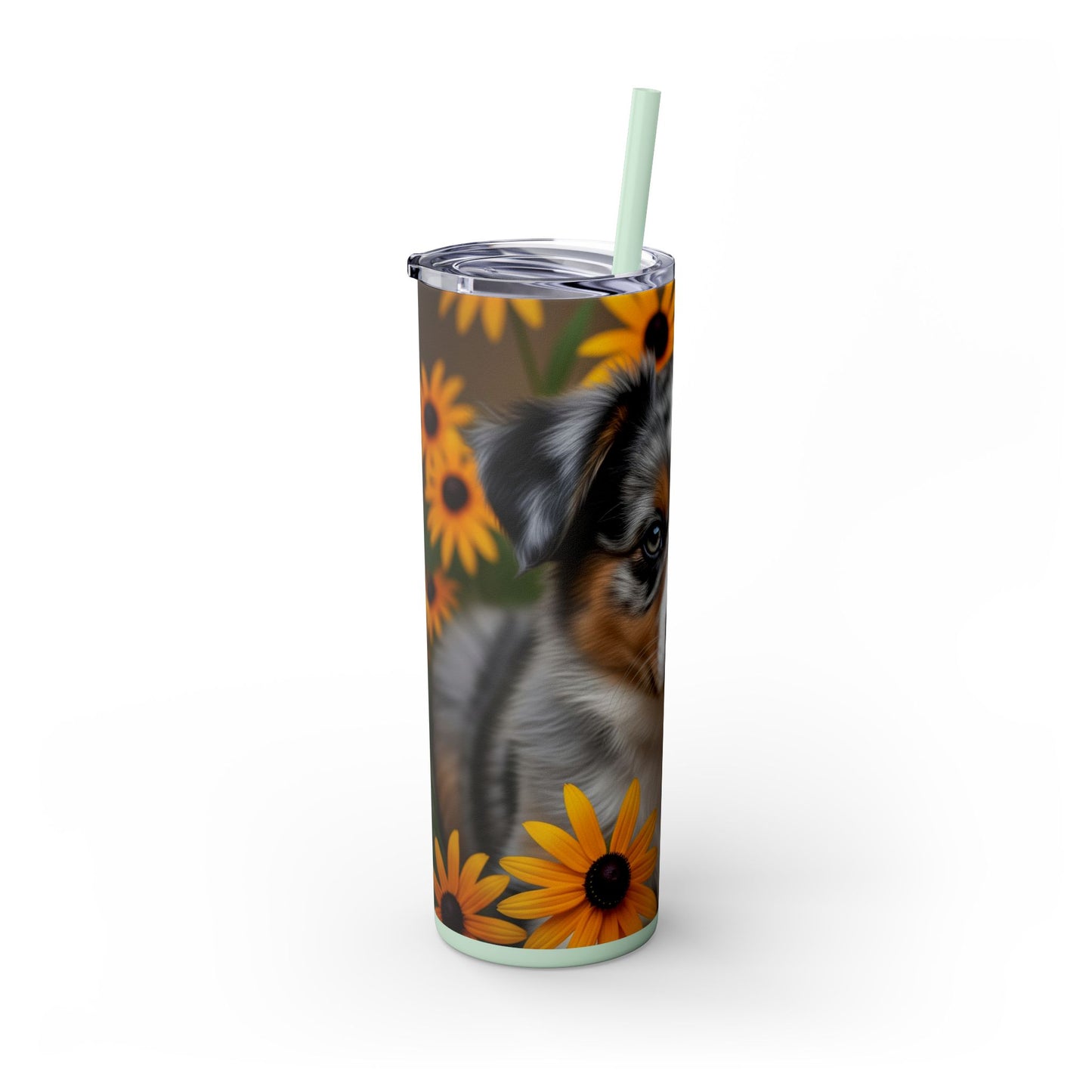 Miniature American Shepherd Tumbler with Straw, 20oz