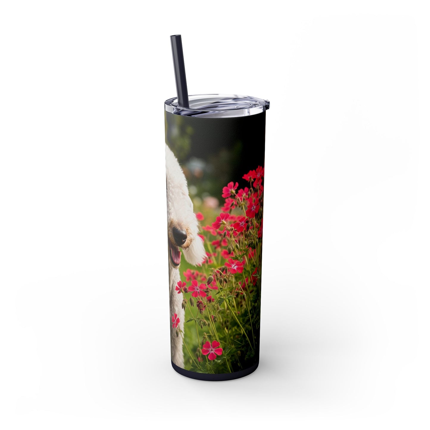 Bedlington Terrier Tumbler with Straw, 20oz