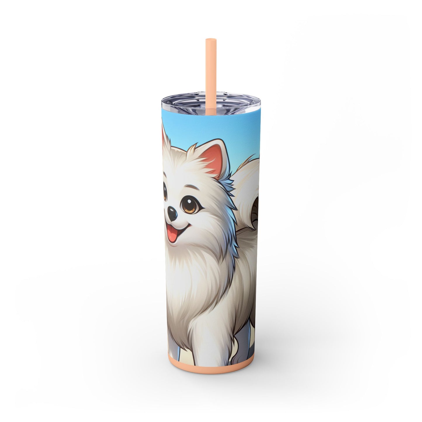 Indian Spitz Tumbler with Straw, 20oz